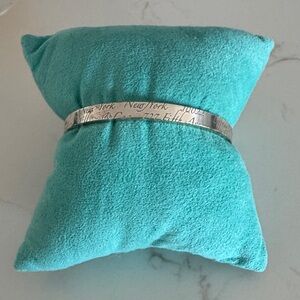 Tiffany & Co. Silver Engraved Bangle